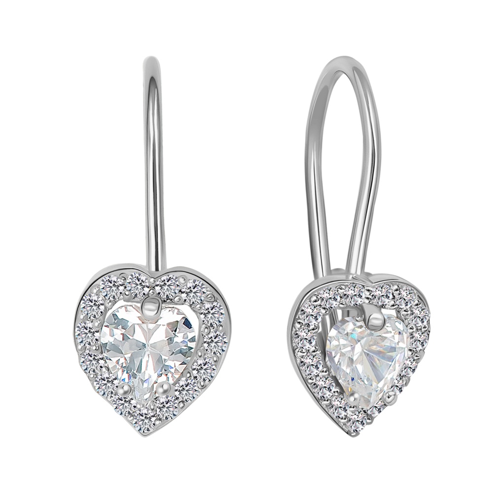 

Серьги из серебра 585Gold 902001031, фианит, 902001031
