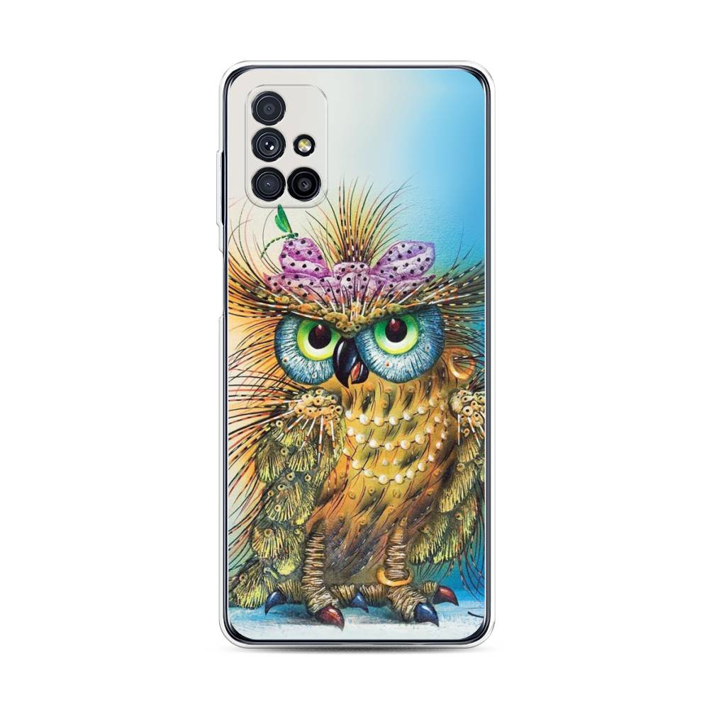 

Чехол на Samsung Galaxy M31s "Модная сова", Коричневый;голубой, 2101450-1