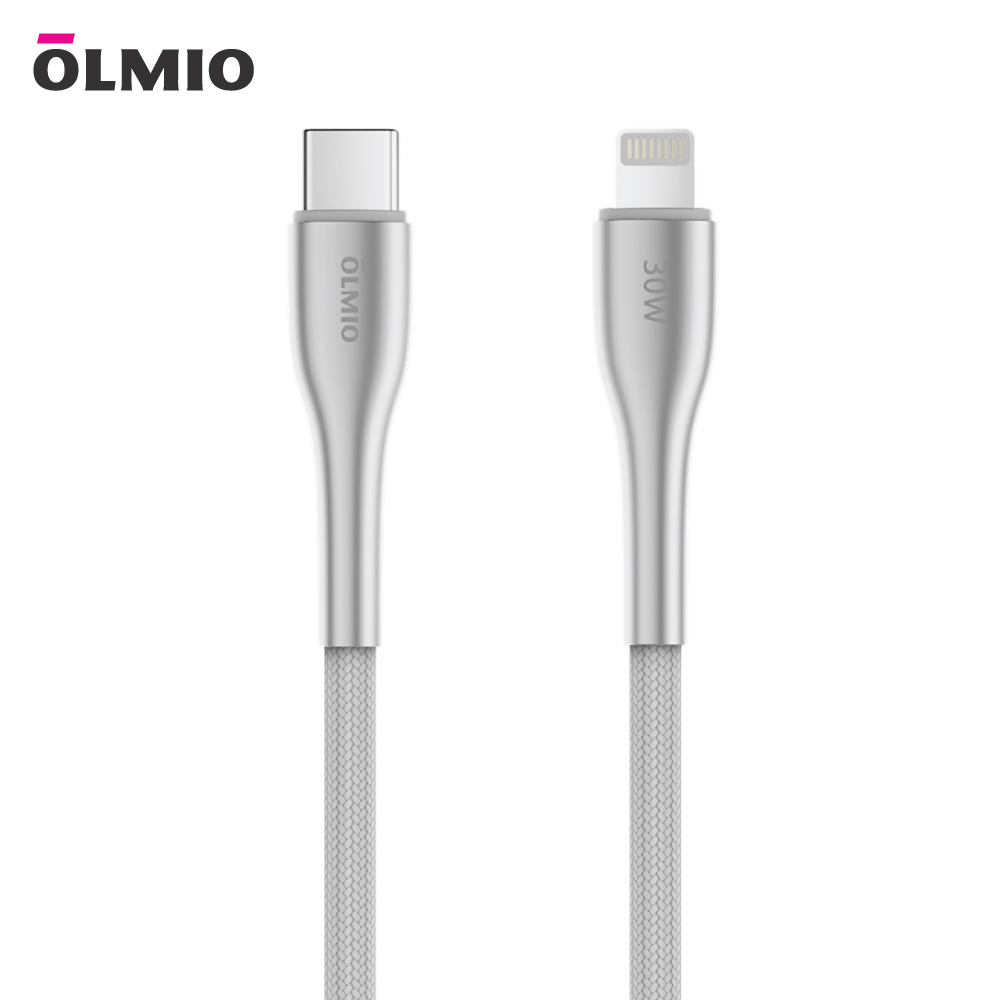 Кабель Olmio STYLE Type-C - Lightning USB20 12м белый 041671 1668₽