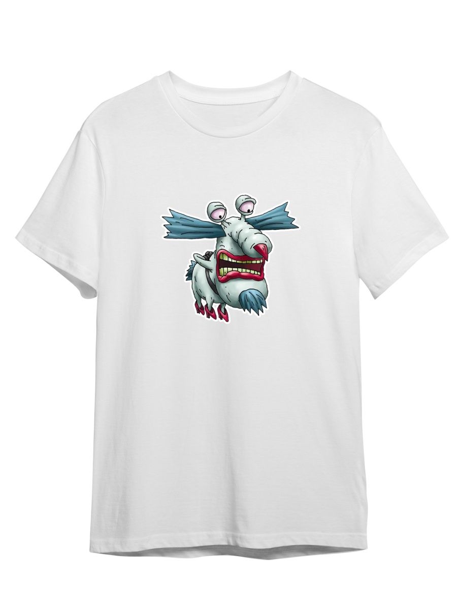 Футболка унисекс СувенирShop Мультфильм/Реальные монстры 3 белая 5XL, "Мультфильм/Реальные монстры" 3