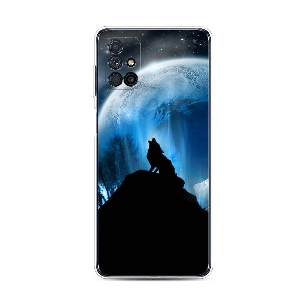 

Чехол на Samsung Galaxy M31s "Волк 2", Синий;черный;белый, 2101450-1