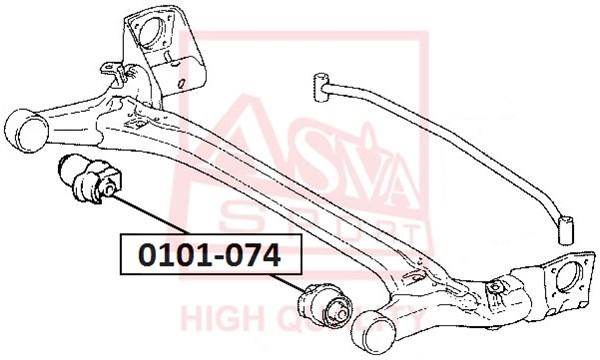 

Сайлентблок Asva 0101074