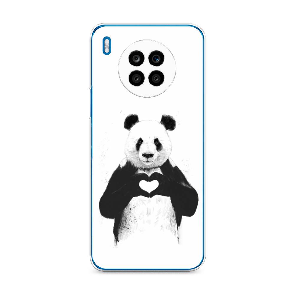 

Чехол Awog на Honor 50 Lite "Панда love", Серебристый, 6106450-10