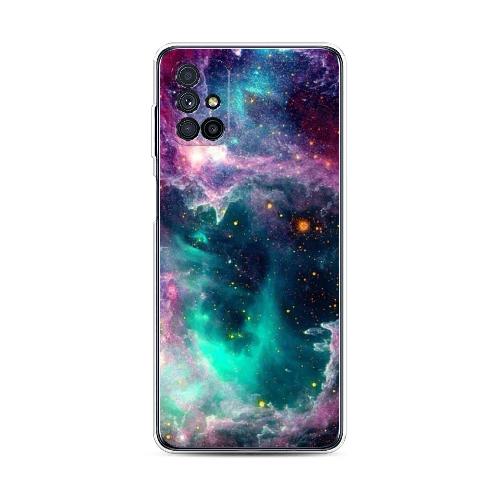 

Чехол на Samsung Galaxy M31s "Звездные облака", Розовый;бежевый, 2101450-2