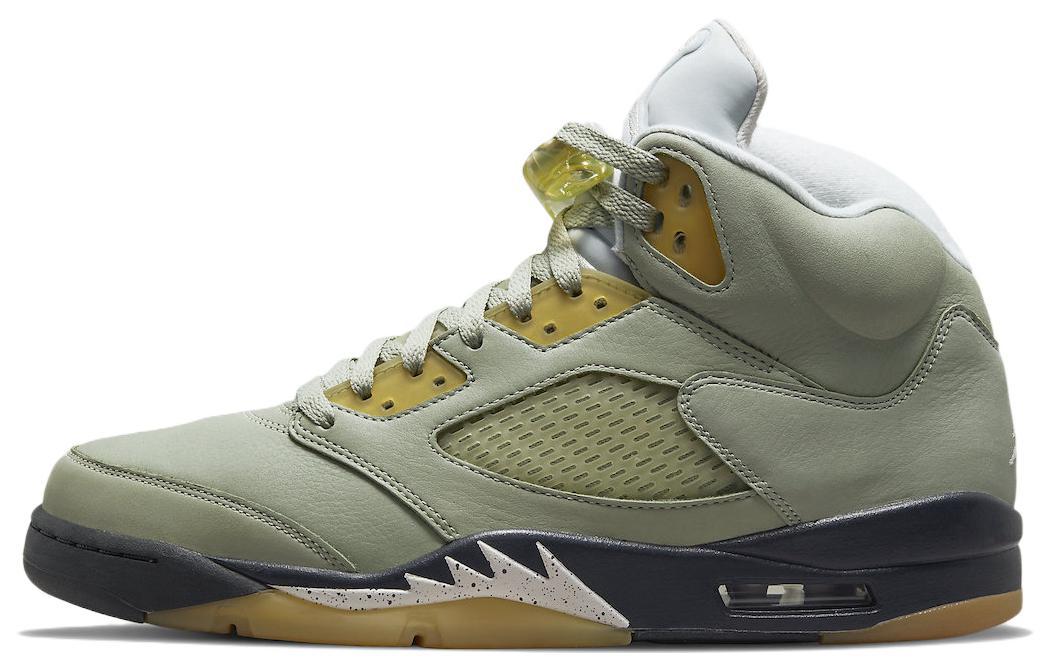 

Кеды унисекс Jordan Air Jordan 5 retro jade зеленые 44.5 EU, Зеленый, Air Jordan 5 retro jade