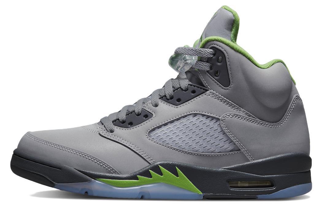 

Кеды унисекс Jordan Air Jordan 5 retro green bean серые 47.5 EU, Серый, Air Jordan 5 retro green bean