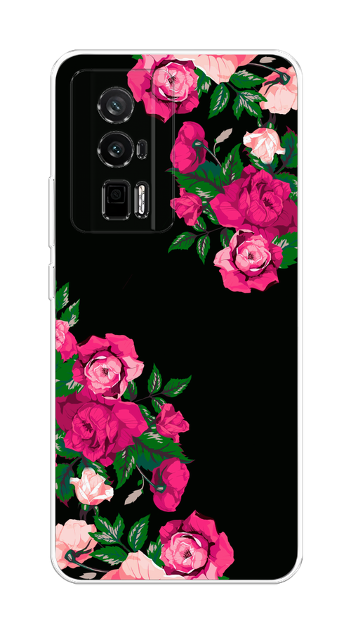 

Чехол на Xiaomi Redmi K60, Poco F5 Pro "Розы фуксия", Черный;розовый;зеленый, 318850-1