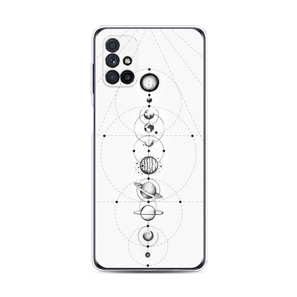 

Чехол на Samsung Galaxy M31s "Парад планет", Серый, 2101450-2