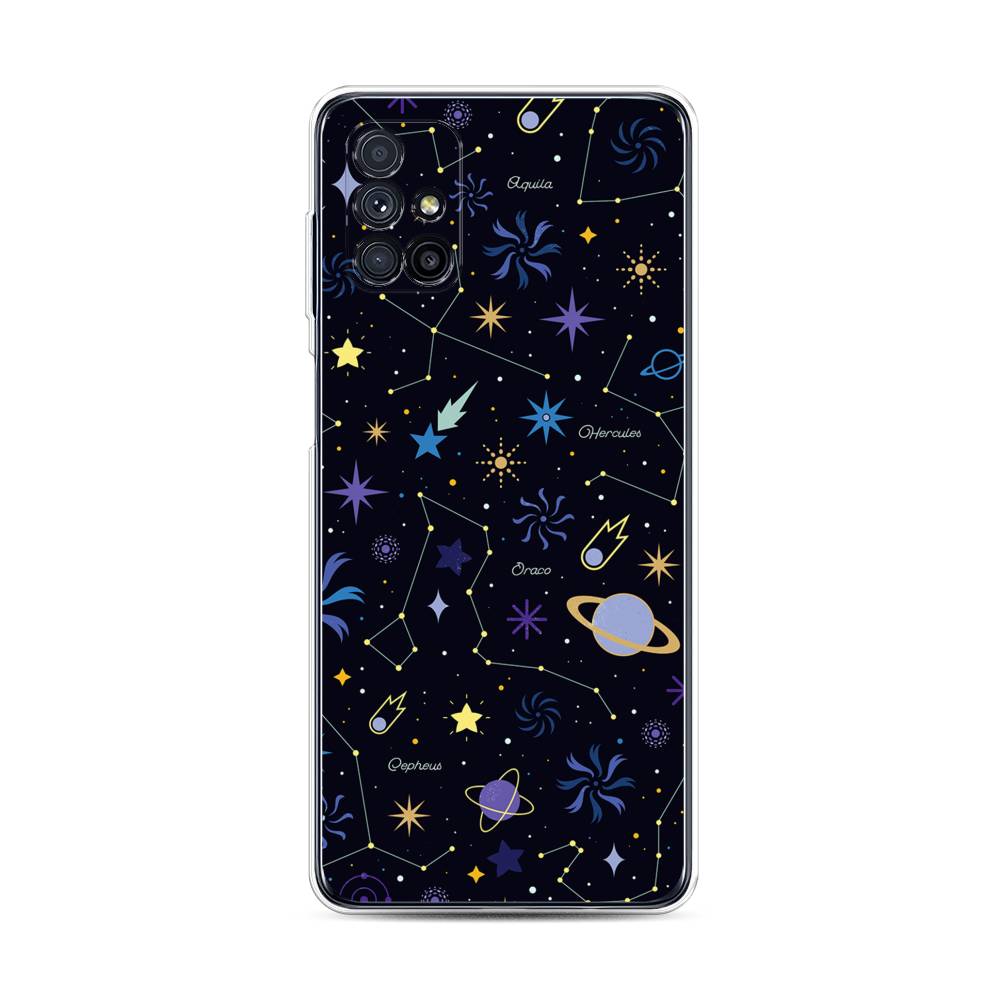 

Чехол на Samsung Galaxy M31s "Цветной космос", Желтый, 2101450-2