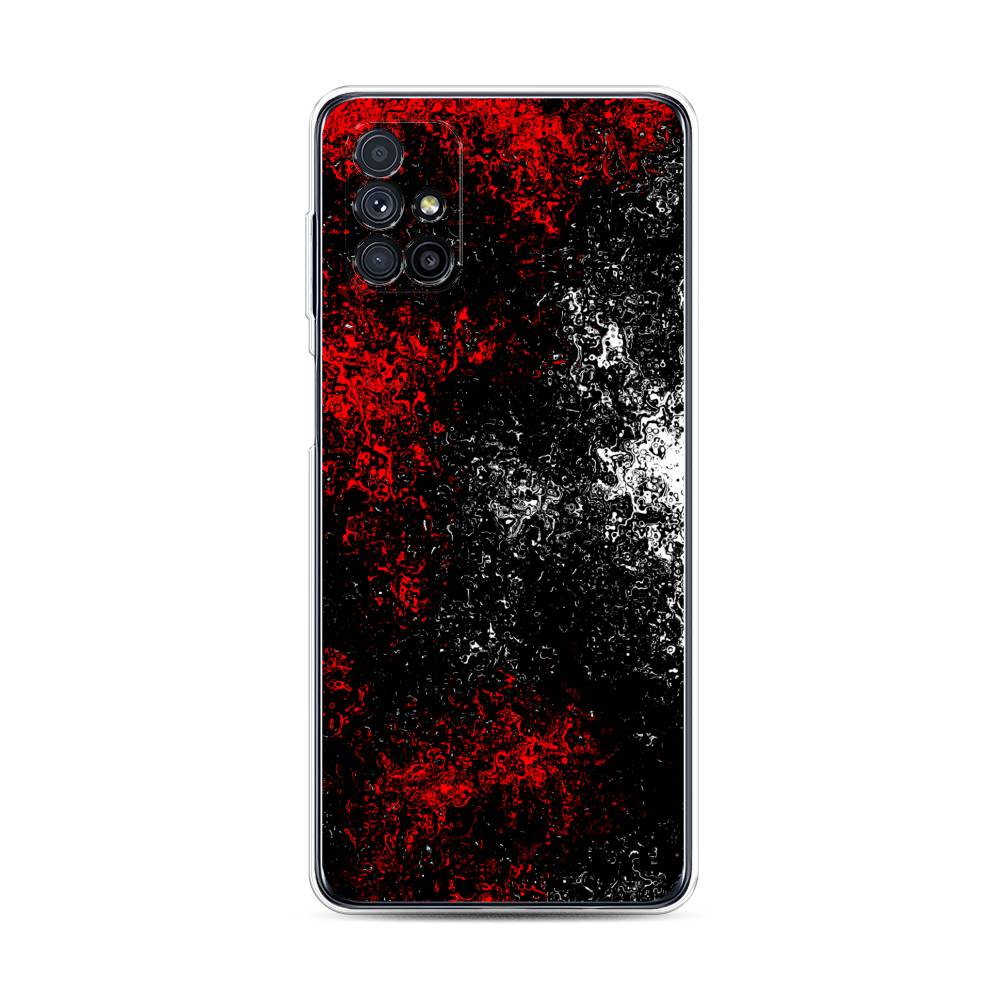 

Чехол на Samsung Galaxy M31s "Монотипия", Красный;черный;белый, 2101450-3