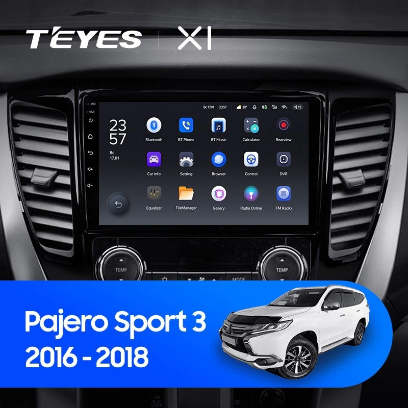 Автомобильная магнитола Teyes X1 4G 232 Mitsubishi Pajero Sport 3 2016-2018 2750000₽