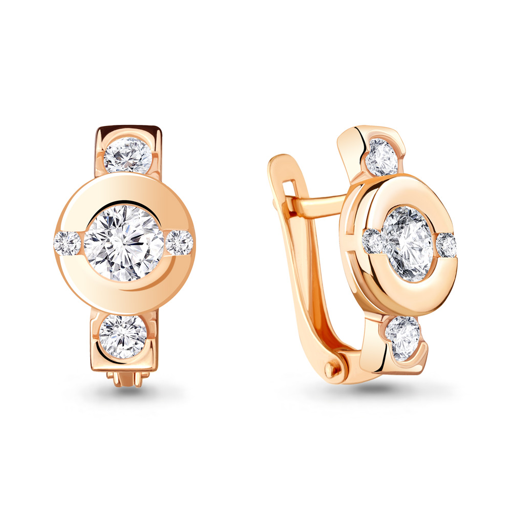 

Серьги из серебра с фианитом Aquamarine Aquamarine 43474А_925_з, 43474А_925_з