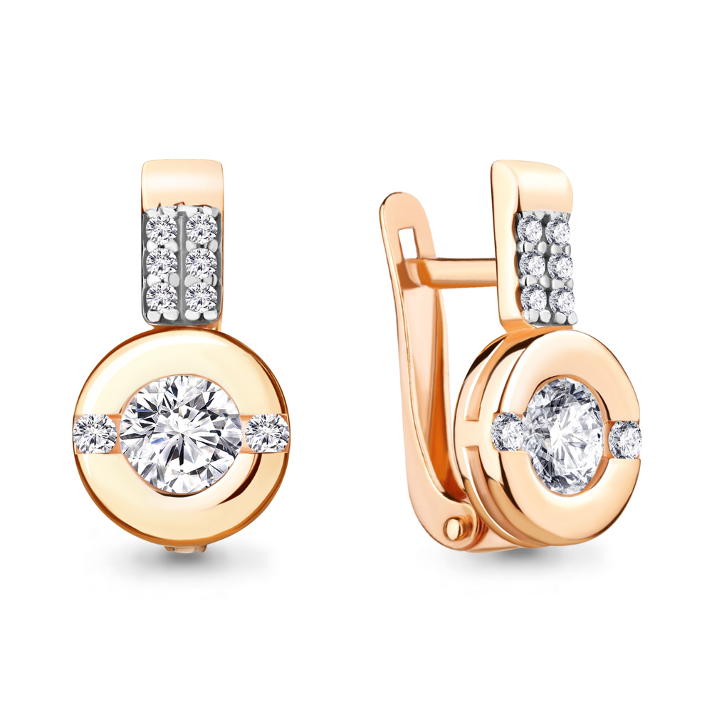

Серьги из серебра с фианитом Aquamarine Aquamarine 434731А_925_з, 434731А_925_з