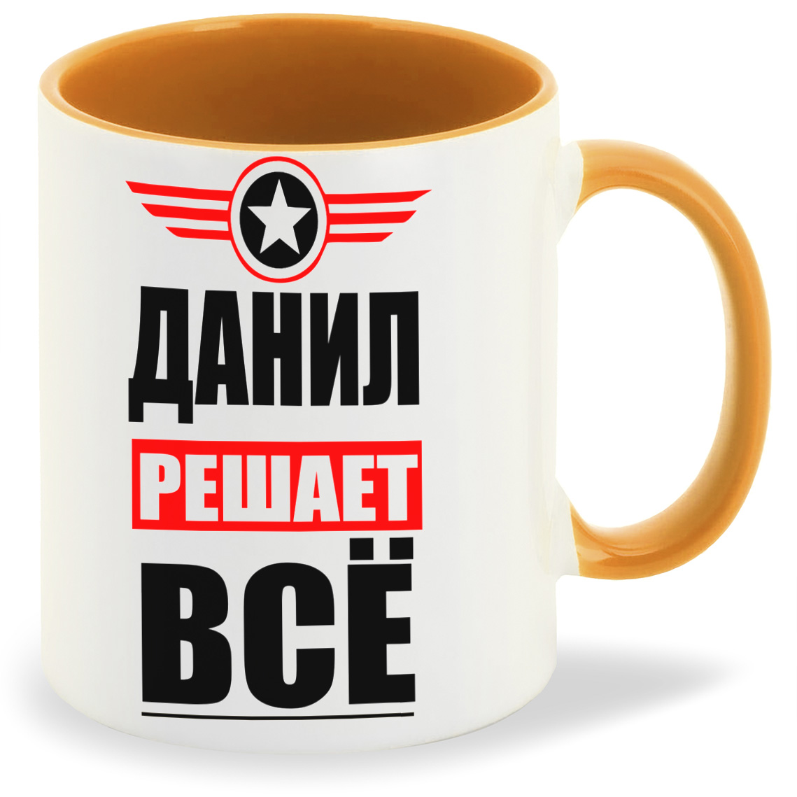 

Кружка CoolPodarok ДАНИЛ решает все, ДАНИЛ решает все