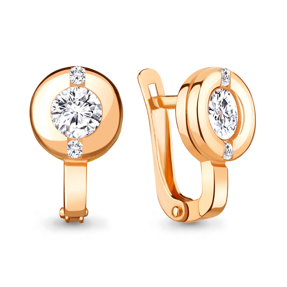 

Серьги из серебра с фианитом Aquamarine Aquamarine 43471А_925_з, 43471А_925_з