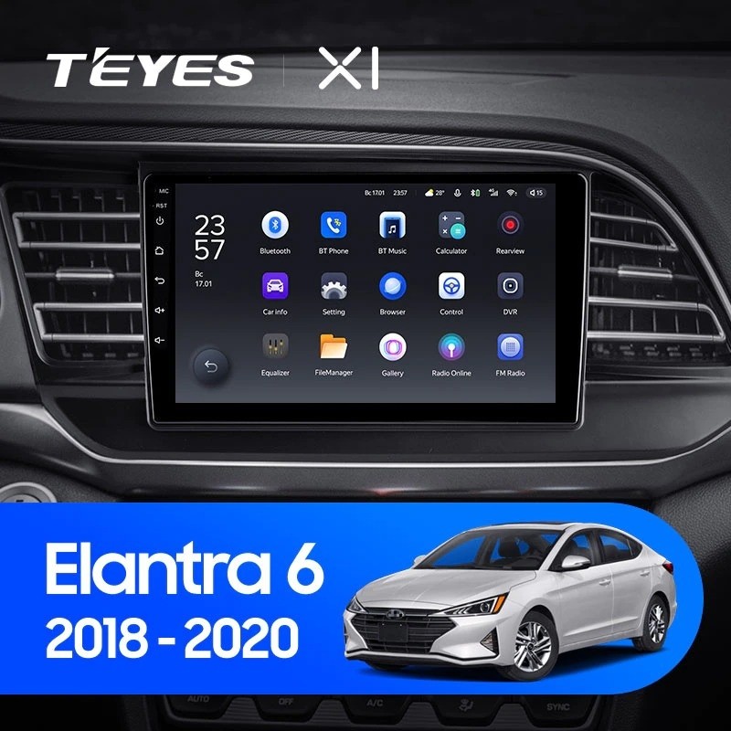 Автомобильная магнитола Teyes X1 4G 232 Hyundai Elantra 6 2018-2020 Тип-A 2680000₽
