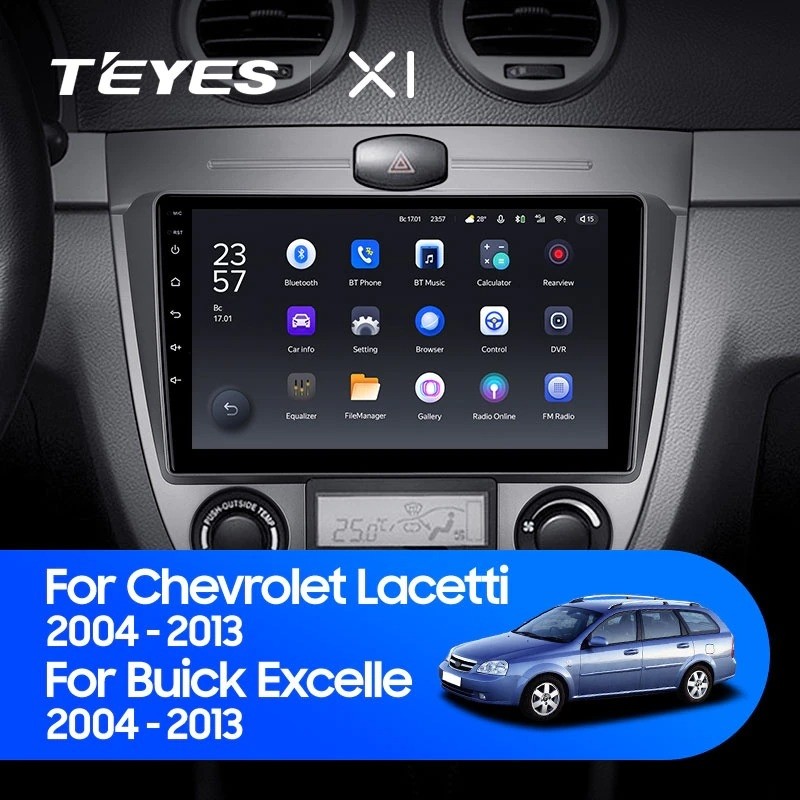 Автомобильная магнитола Teyes X1 4G 232 Chevrolet Lacetti J200 2004-2013 F1-B 2650000₽