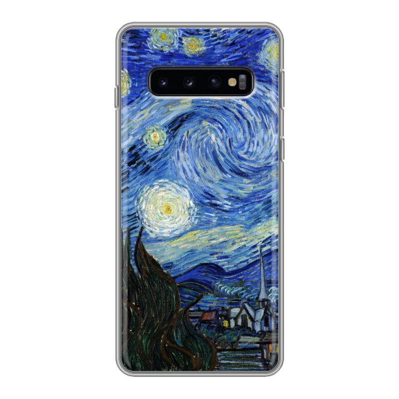 

Чехол для Samsung Galaxy S10 (SM-G973) с рисунком и защитой камеры, 69387