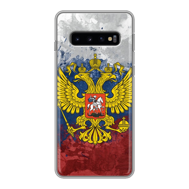 фото Чехол для samsung galaxy s10 (sm-g973) с рисунком и защитой камеры 100gadgets