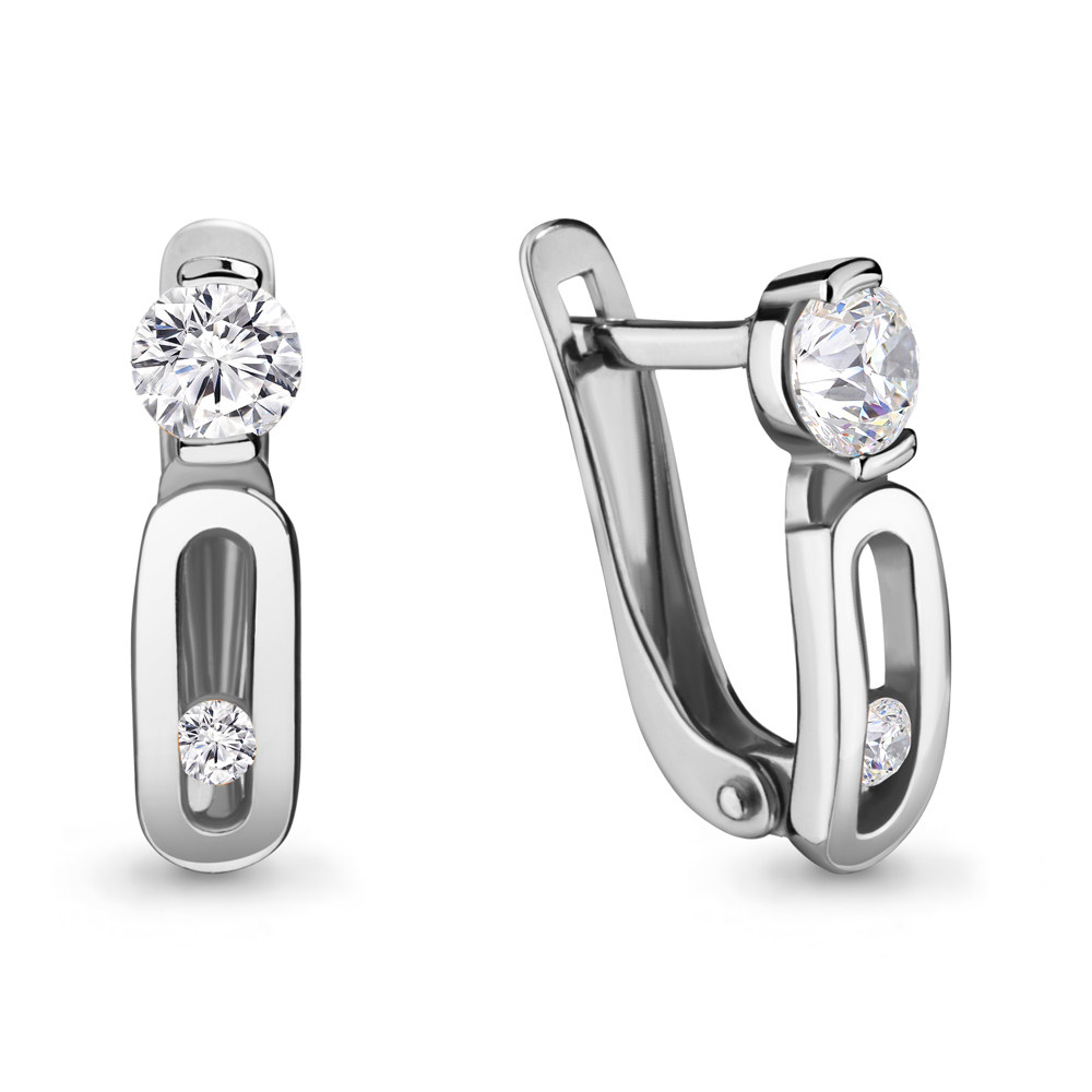 

Серьги из серебра с фианитом Aquamarine Aquamarine 43437_925_р, 43437_925_р