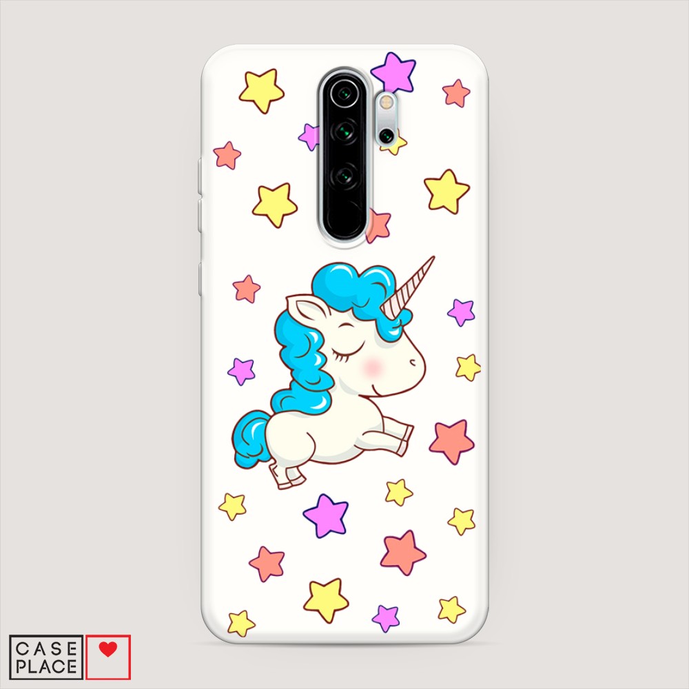 

Матовый силиконовый чехол "Звездный единорог" на Xiaomi Redmi Note 8 Pro