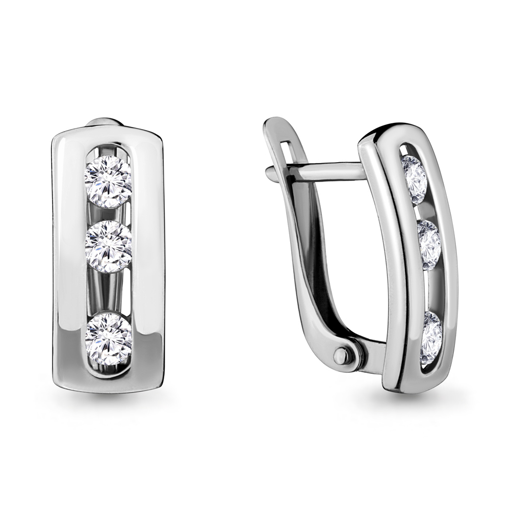 

Серьги из серебра с фианитом Aquamarine Aquamarine 43436_925_р, 43436_925_р