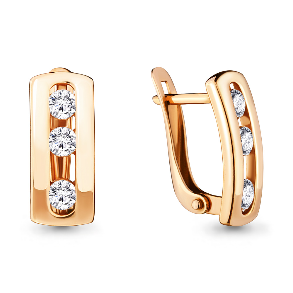 

Серьги из серебра с фианитом Aquamarine Aquamarine 43436_925_з, 43436_925_з