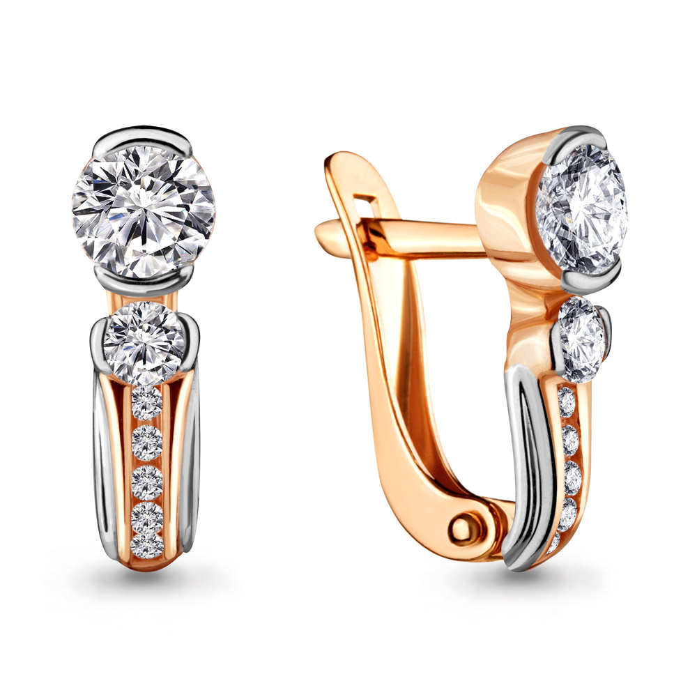 

Серьги из серебра с фианитом Aquamarine Aquamarine 43430А_925_з, 43430А_925_з