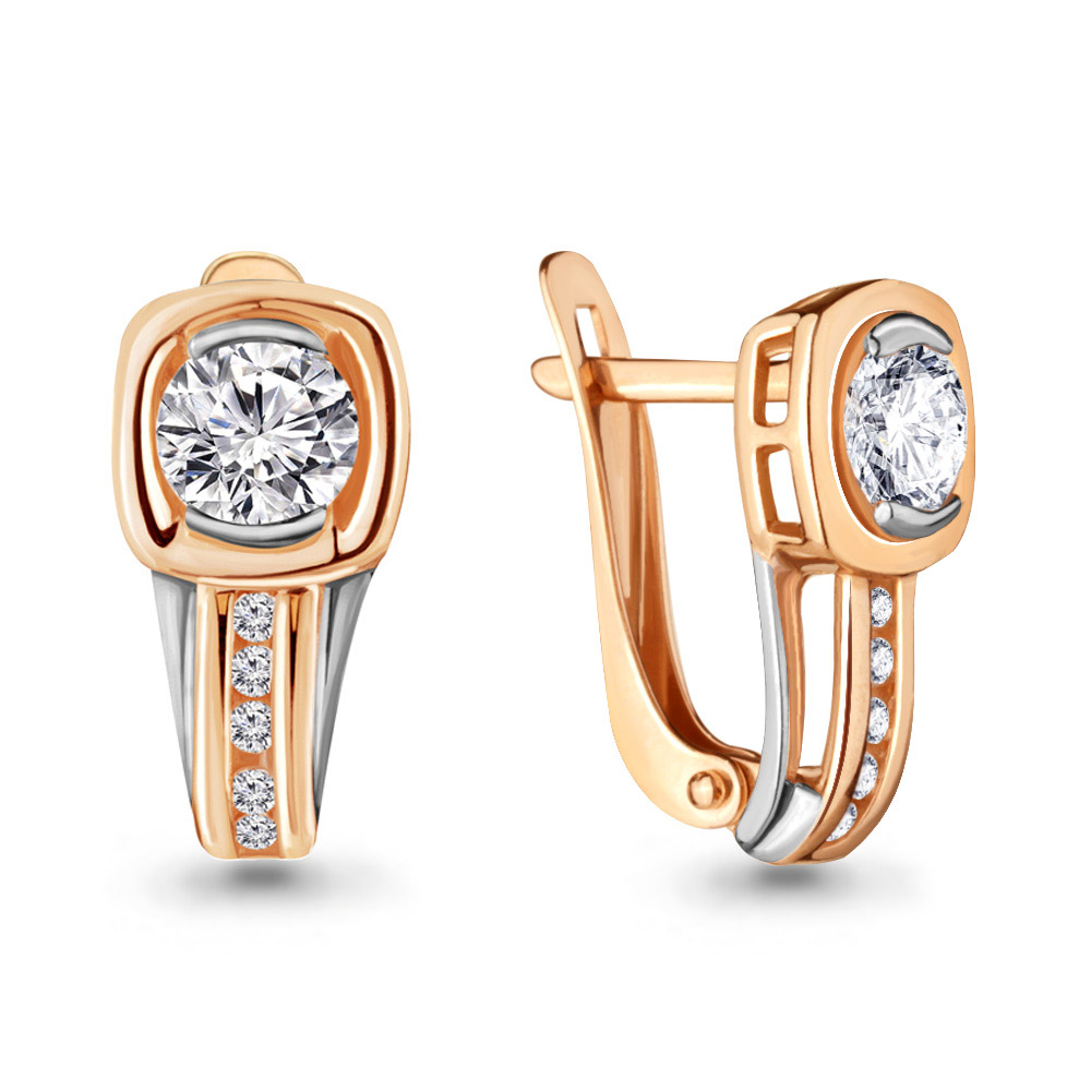 

Серьги из серебра с фианитом Aquamarine Aquamarine 434251А_925_з, 434251А_925_з