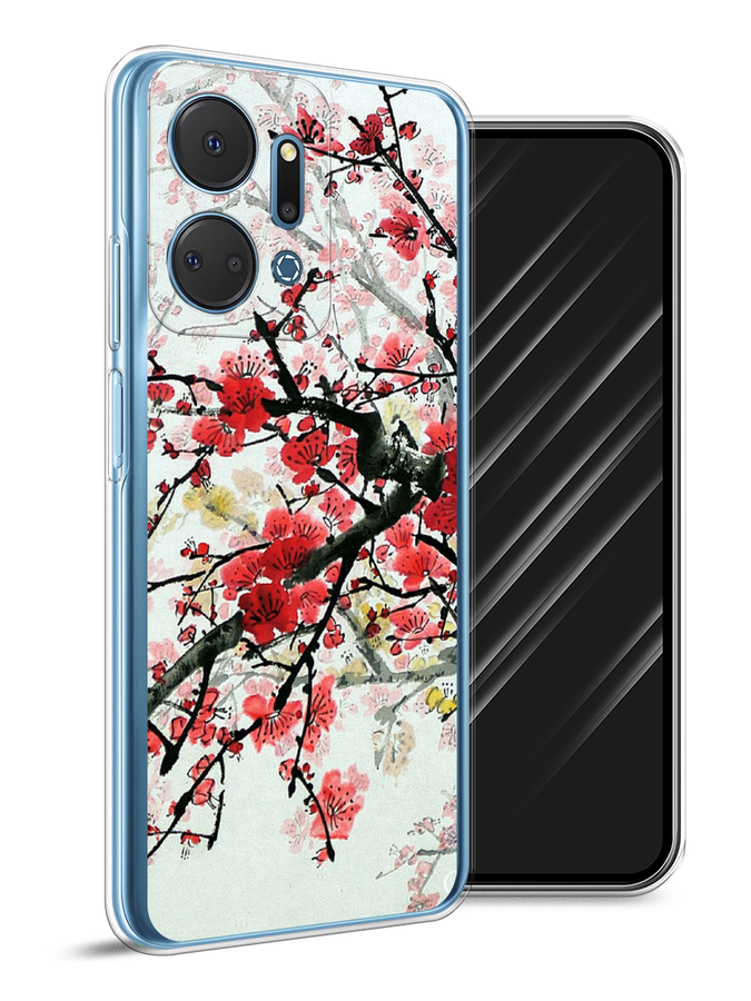 

Чехол Awog на Honor X7A Plus "Сакура", Розовый;черный, 6121850-1