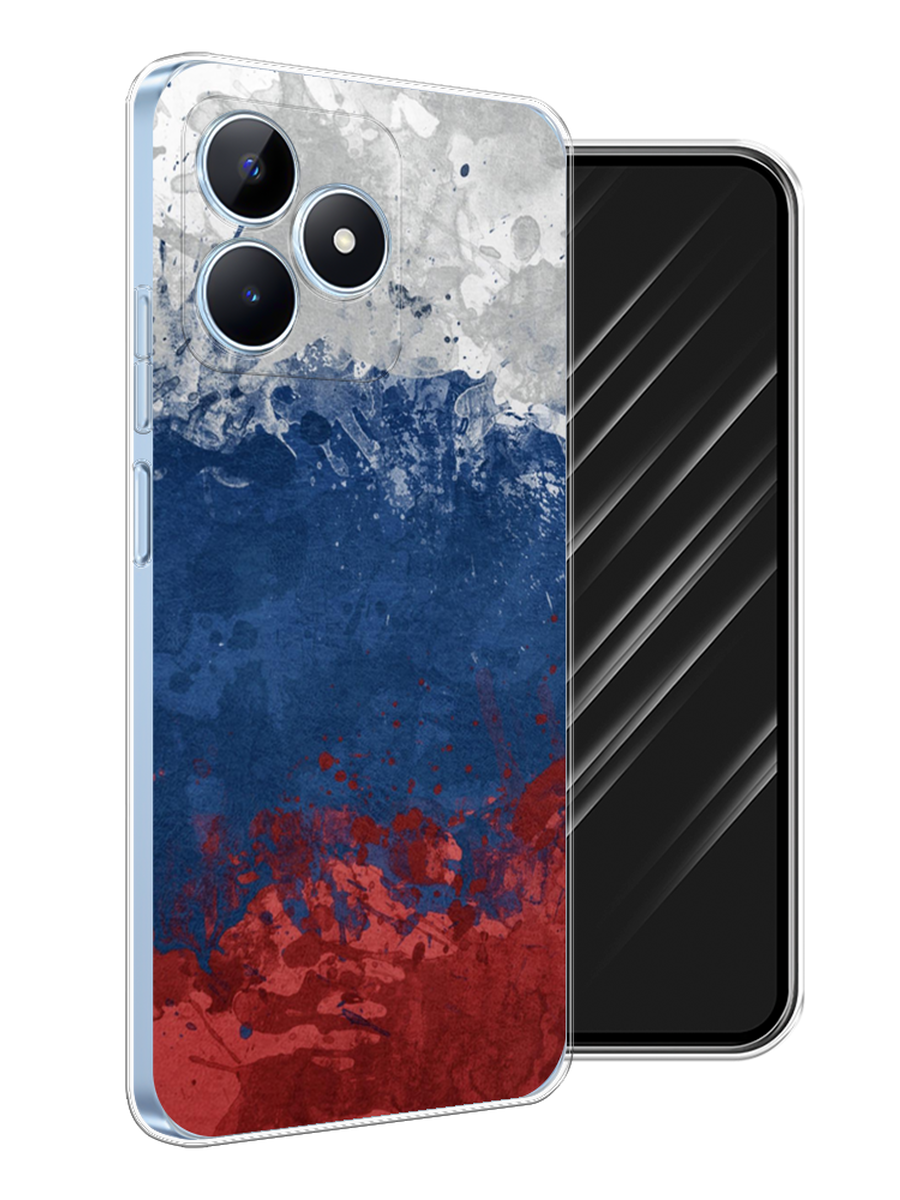 

Чехол Awog на Realme C60 "Флаг России неровный", Белый;синий;красный, 2516550-1