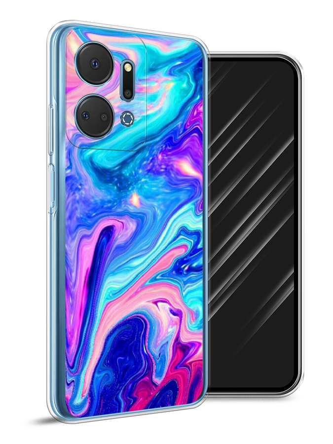 

Чехол Awog на Honor X7A Plus "Потеки краски", Розовый, 6121850-1