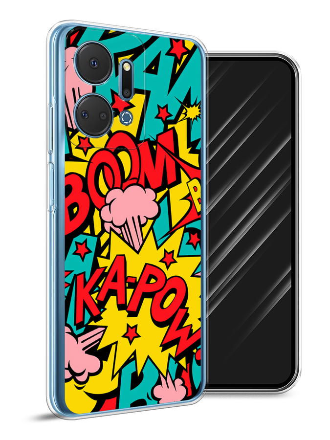 

Чехол Awog на Honor X7A Plus "Постер pop art", Бирюзовый;желтый;красный, 6121850-1