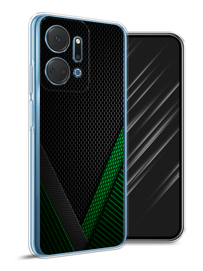 

Чехол Awog на Honor X7A Plus "Зеленый карбон", Черный;зеленый, 6121850-1