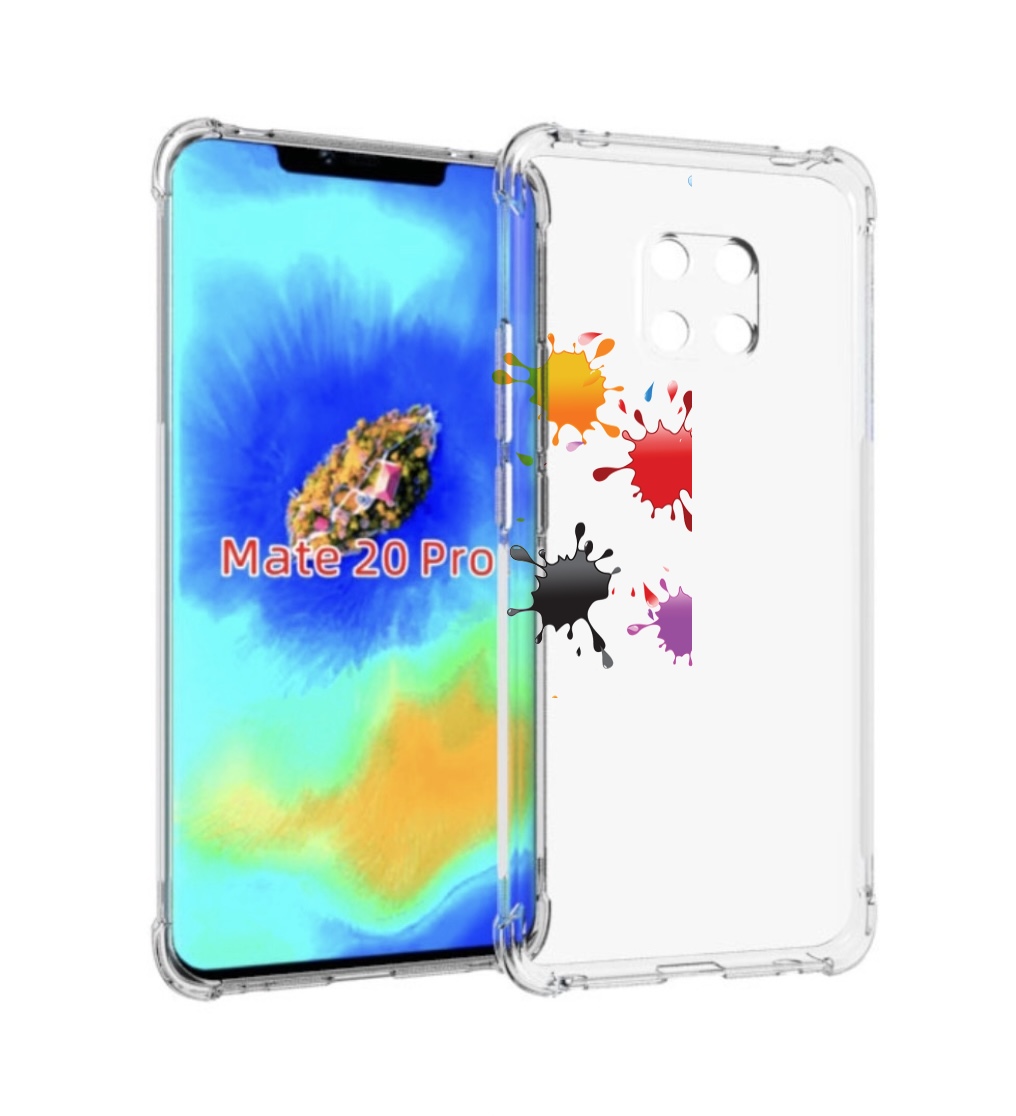 

Чехол MyPads кляксы для Huawei Mate 20 Pro/Mate 20 RS 6.39, Прозрачный, Tocco