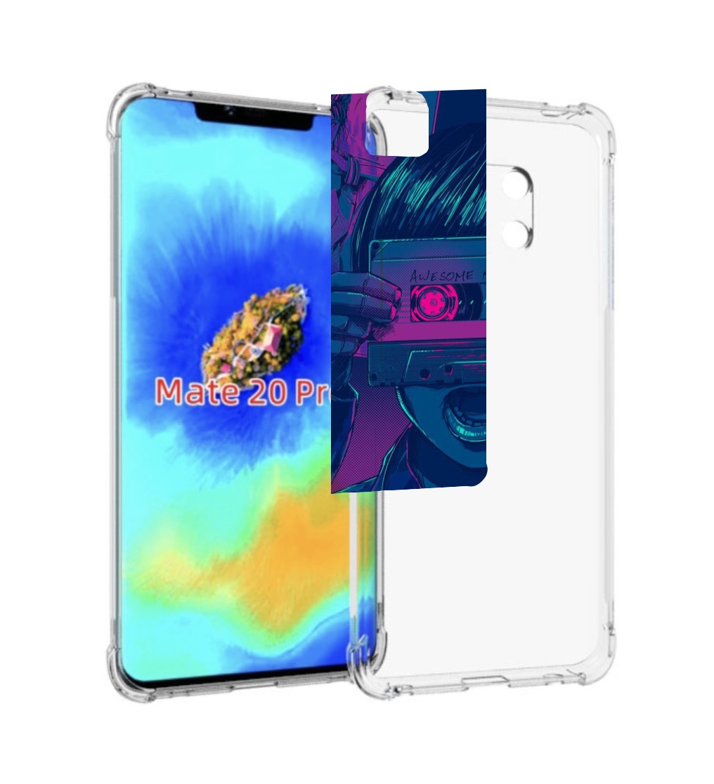 Чехол MyPads киберпанк с кассетой для Huawei Mate 20 Pro/Mate 20 RS 6.39