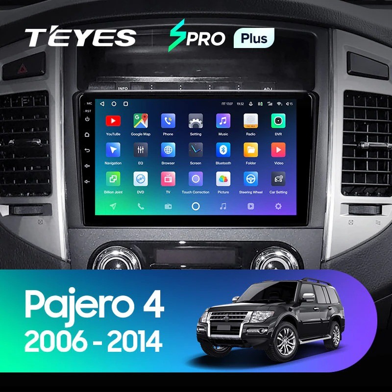 Автомобильная магнитола Teyes SPRO Plus 432 Mitsubishi Pajero 4 V80 V90 2006-2022 3530500₽