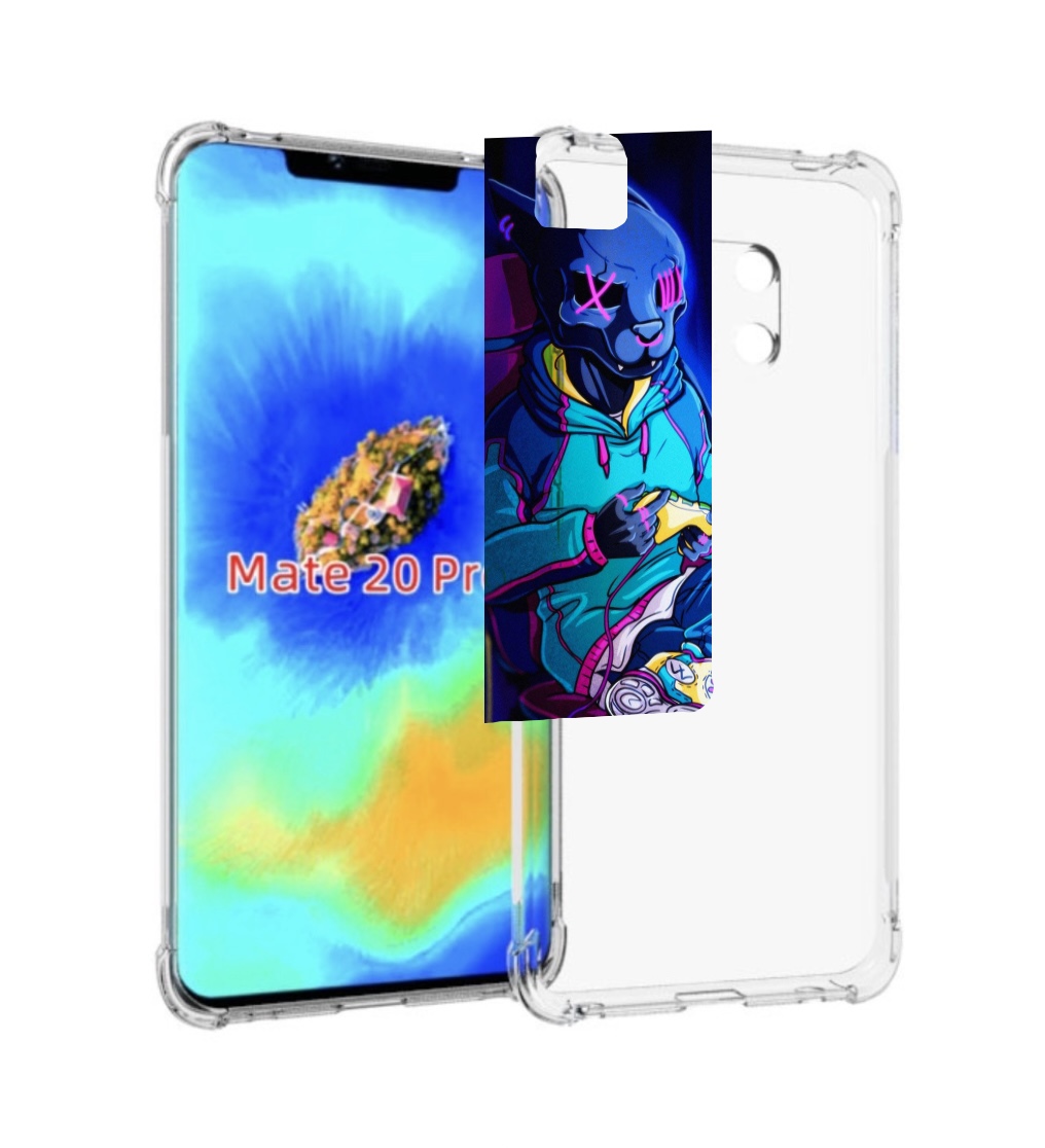 

Чехол MyPads киберпанк игрок для Huawei Mate 20 Pro/Mate 20 RS 6.39, Прозрачный, Tocco