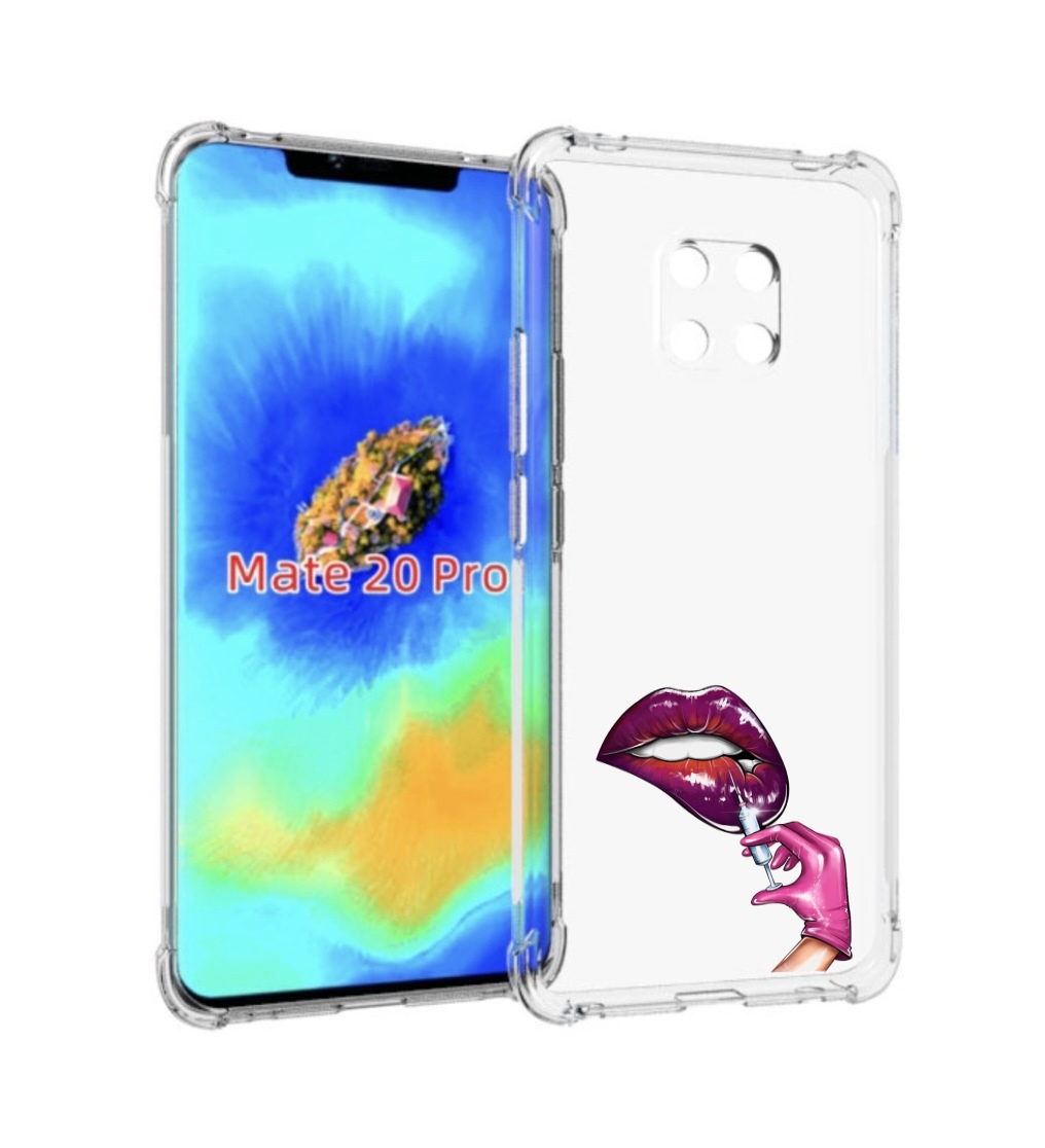 

Чехол MyPads качаем-губы для Huawei Mate 20 Pro/Mate 20 RS 6.39, Прозрачный, Tocco