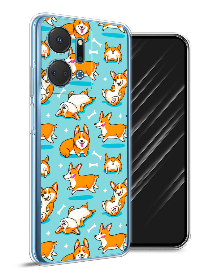 

Чехол Awog на Honor X7A Plus "Веселые корги", Коричневый, 6121850-1