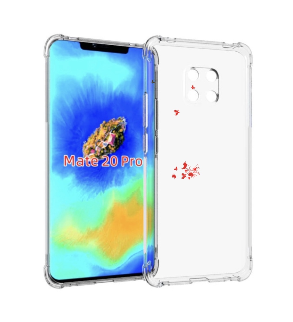 

Чехол MyPads каблук-в-цветах для Huawei Mate 20 Pro/Mate 20 RS 6.39, Прозрачный, Tocco