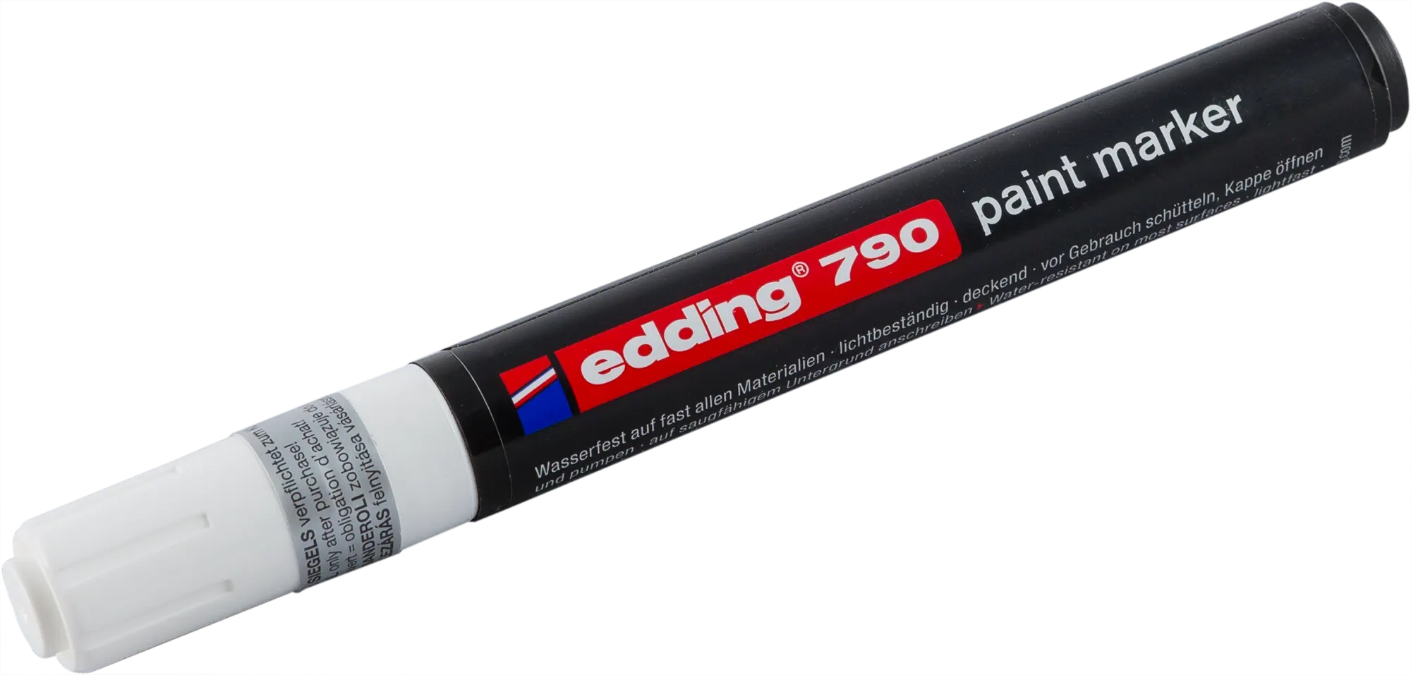 Маркер лаковый Edding, белый 2-3 мм промышленный маркер для проекторных пленок edding