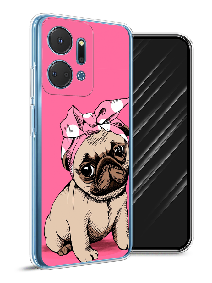 

Чехол Awog на Honor X7A Plus "Dog Pin-Up", Розовый;бежевый, 6121850-1