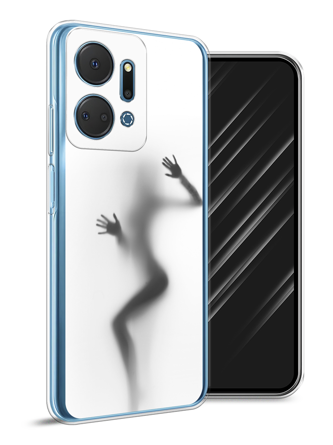 

Чехол Awog на Honor X7A Plus "Девушка в душе", Серый;белый;черный, 6121850-1