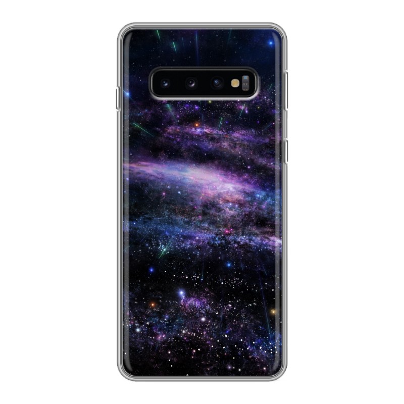 фото Чехол для samsung galaxy s10 (sm-g973) с рисунком и защитой камеры 100gadgets