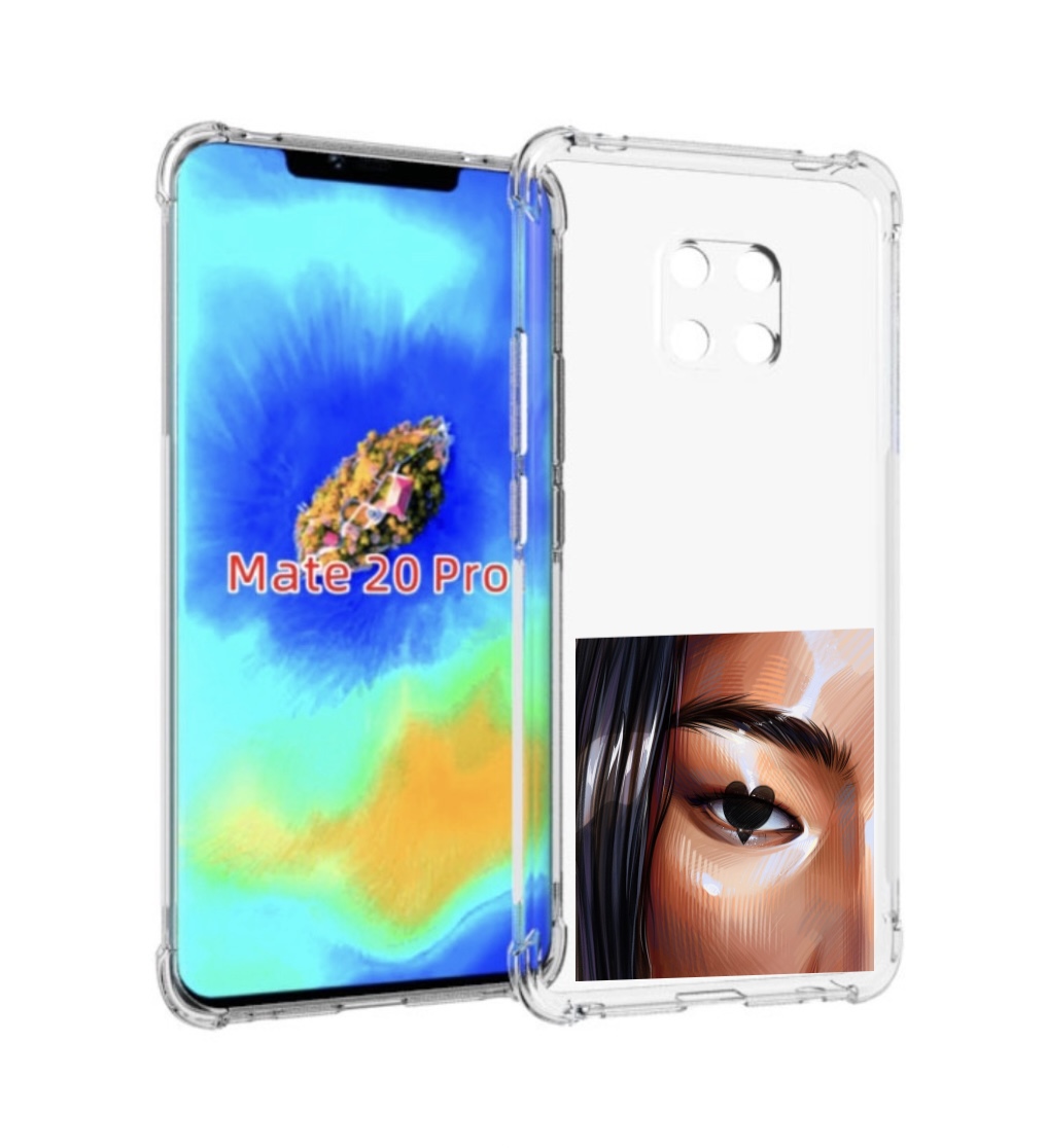 

Чехол MyPads зрачок-сердце женский для Huawei Mate 20 Pro/Mate 20 RS 6.39, Прозрачный, Tocco