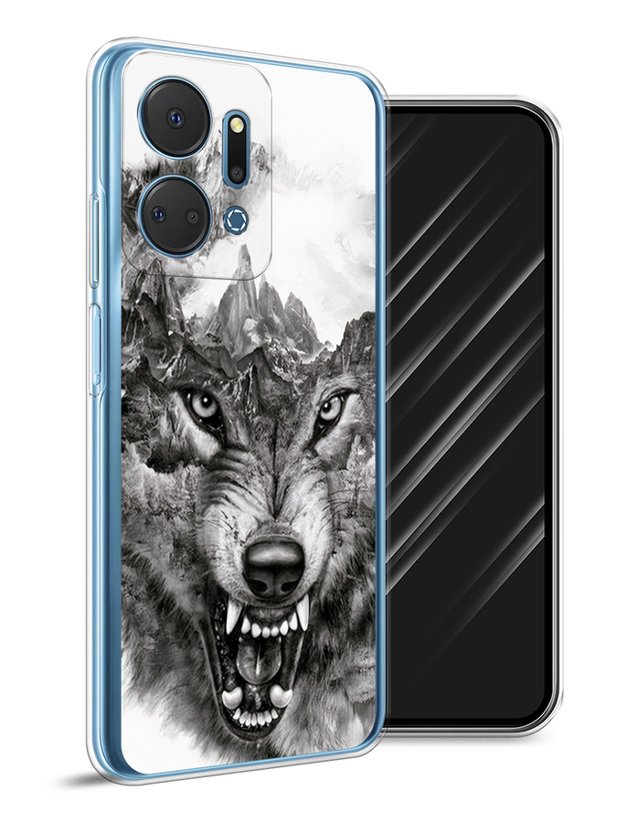 

Чехол Awog на Honor X7A Plus "Волк в горах", Серый;белый;бежевый, 6121850-1