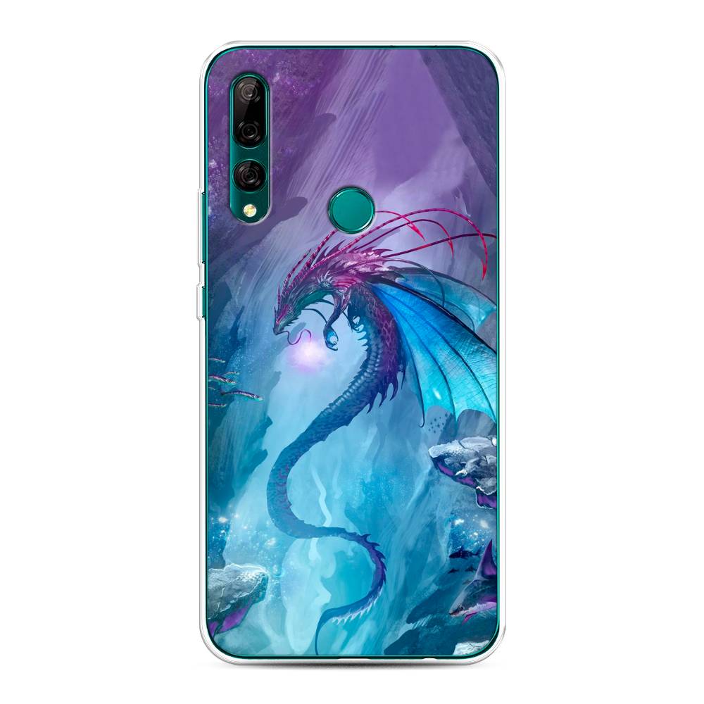 

Чехол Awog на Huawei Y9 Prime 2019 "Водный дракон", Голубой;фиолетовый;синий, 611950-2