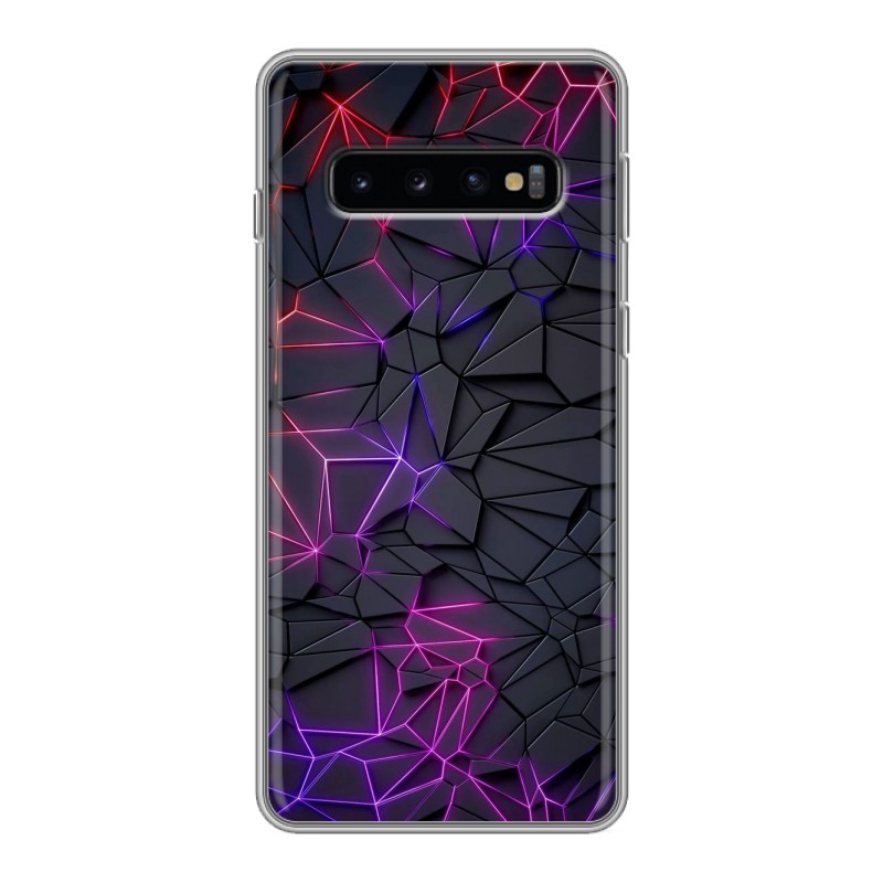 фото Чехол для samsung galaxy s10 (sm-g973) с рисунком и защитой камеры 100gadgets