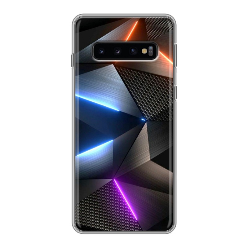 фото Чехол для samsung galaxy s10 (sm-g973) с рисунком и защитой камеры 100gadgets